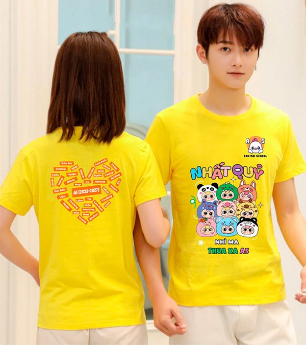 May và in áo Lớp A5 (2023-2027) Ban Mai School