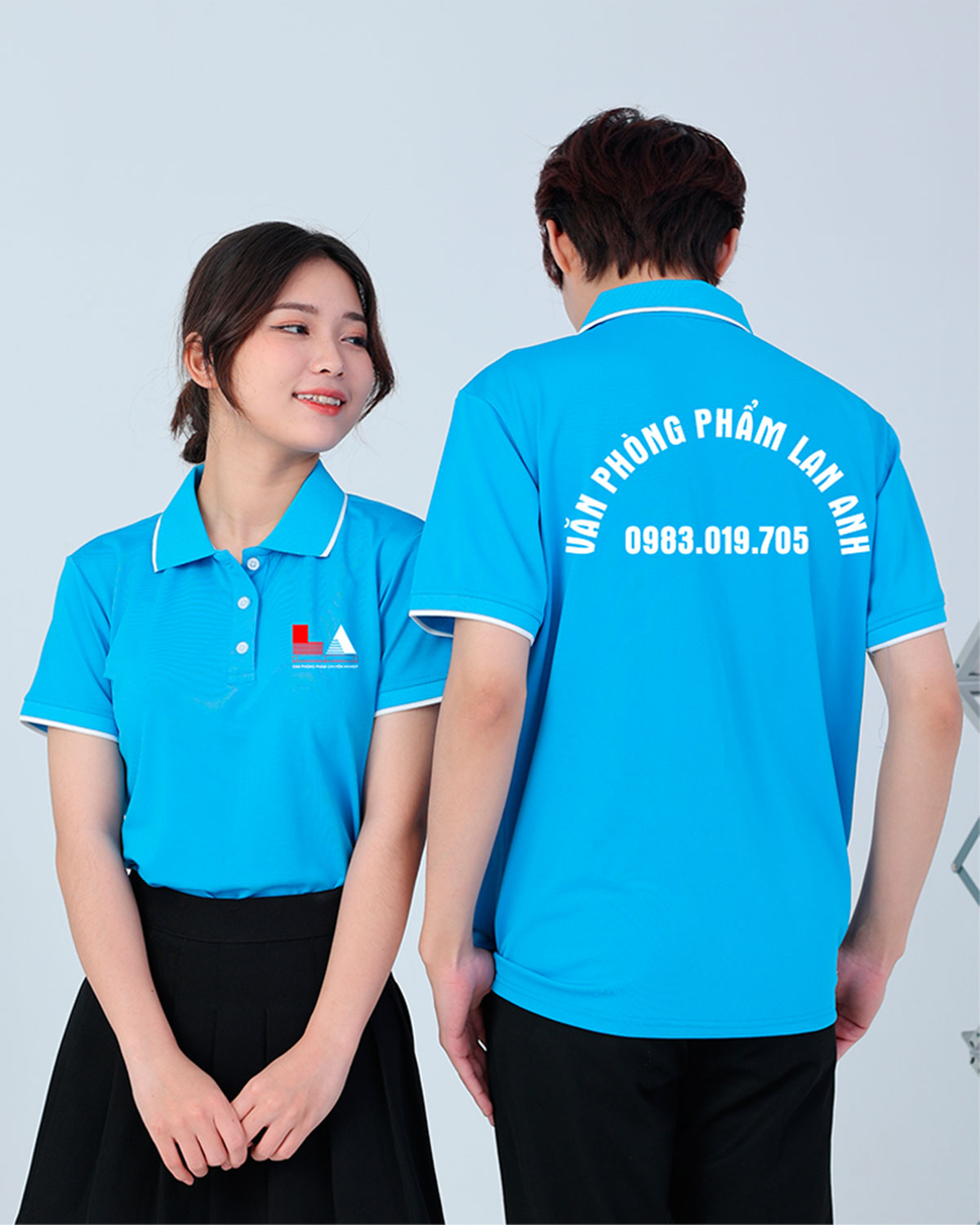 May và in đồng phục Văn phòng phẩm Lan Anh