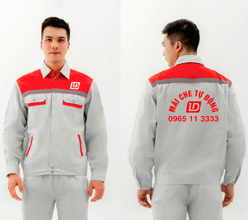 May và in đồng phục bảo hộ Mái che tự động LD