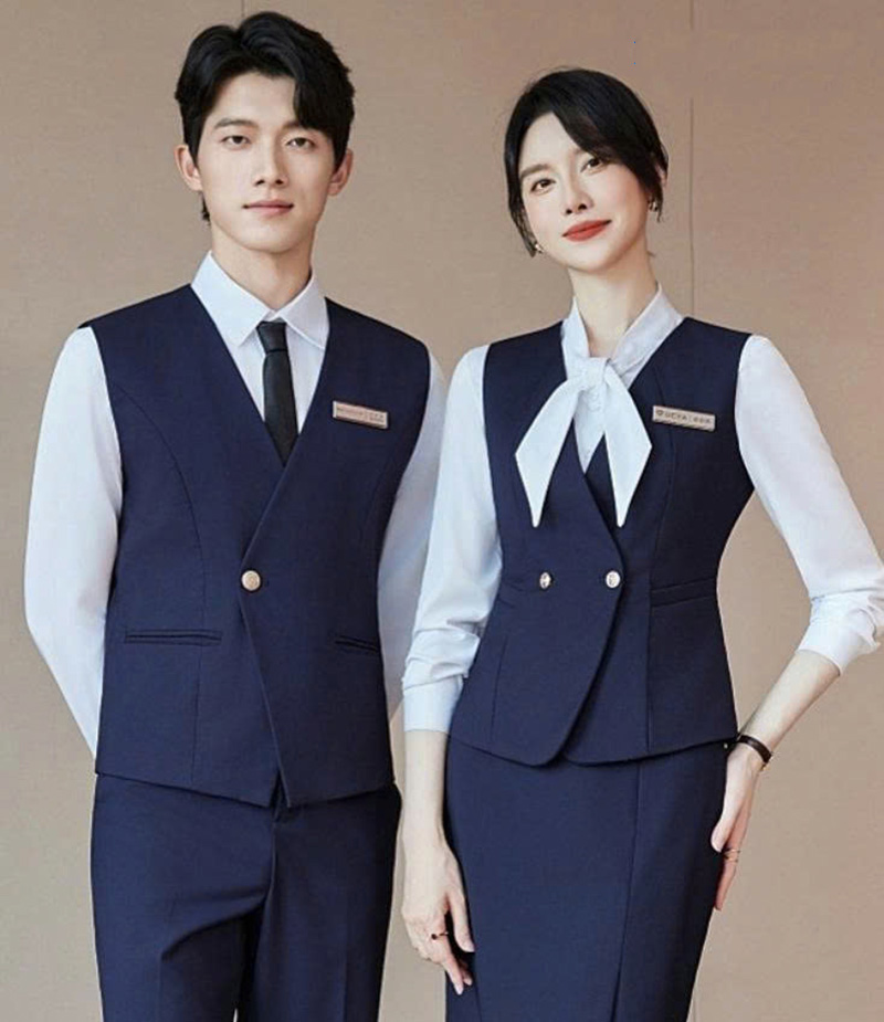 May và in đồng phục lễ tân khách sạn – Thiết kế tinh tế, vải cao cấp