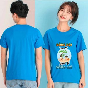 Áo đi biển In Đồng đội bên ta Ngại gì sóng gió