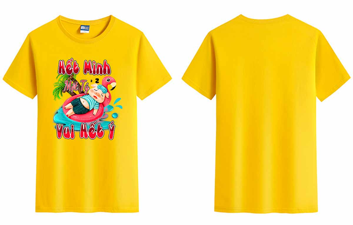 Áo đi biển In Hết mình Một tý Vui hết ý