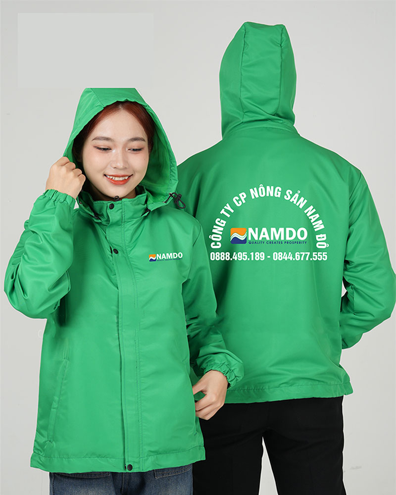 Áo gió đồng phục Công ty CP Nông sản Nam Đô