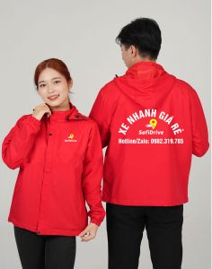 Áo gió đồng phục Công ty Xe nhanh giá rẻ