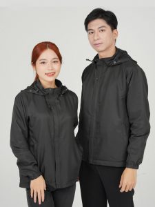 Áo gió đồng phục may sẵn màu đen