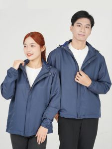 Áo gió đồng phục may sẵn màu xanh đen