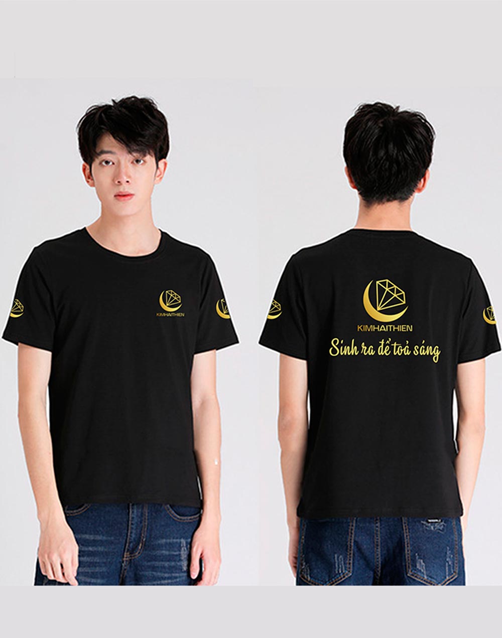 Áo phông cổ tròn Công ty KimHaiTien