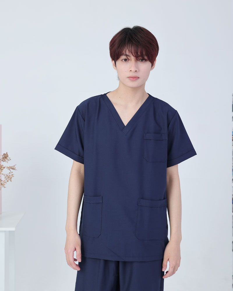 Bộ quần áo phẫu thuật nam xanh đen – bộ áo blu đồng phục phẫu thuật cho bác sĩ