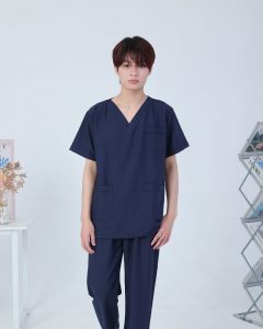 Bộ quần áo phẫu thuật nam xanh đen – bộ áo blu đồng phục phẫu thuật cho bác sĩ