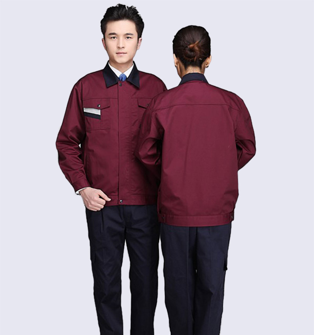 Đồng phục công nhân màu đỏ đô