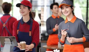 Đồng phục nhà hàng phối tạp dề - năng động, chuyên nghiệp