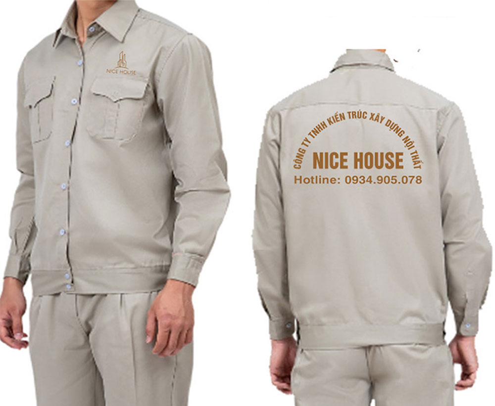 In đồng phục bảo hộ Công ty TNHH Kiến trúc xây dựng nội thất Nice House