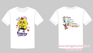 May áo Lớp We are family - Play Learn and Grow Together