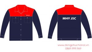 May và In áo bảo hộ đồng phục Công ty MHY JSC