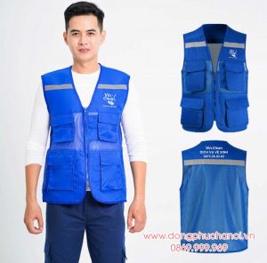 May và In áo gile Công ty Dịch vụ vệ sinh Vin Clean