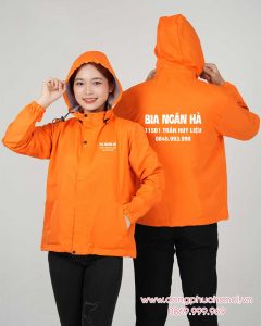 May và In áo gió đồng phục Bia Ngân Hà