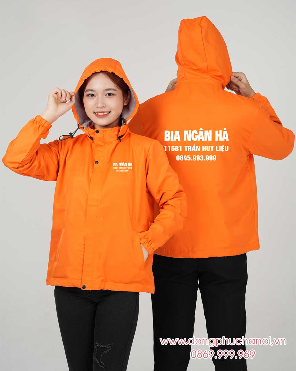 May và In áo gió đồng phục Bia Ngân Hà