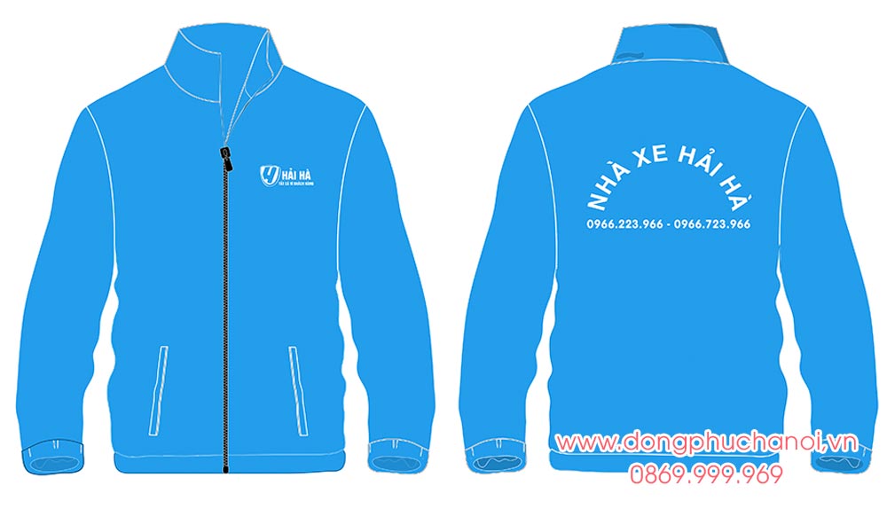 May và In áo khoác đồng phục Nhà xe Hải Hà