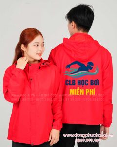 May và In áo khoác gió Câu lạc bộ học bơi miễn phí