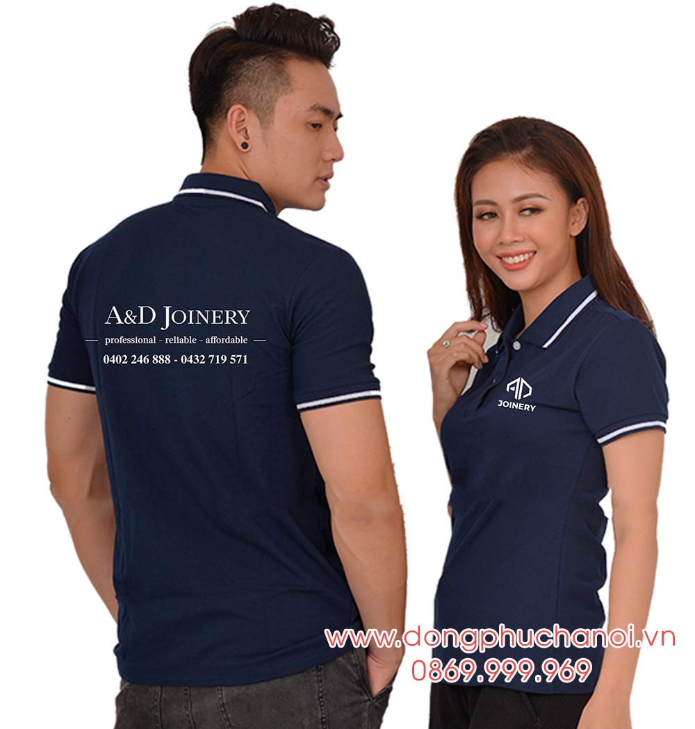 May và In áo phông đồng phục A&D Joinery