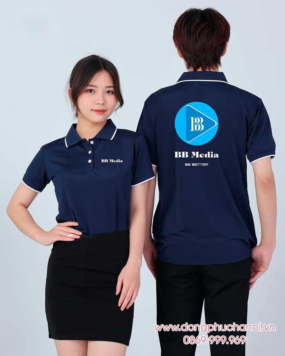 May và In áo phông đồng phục BB Media