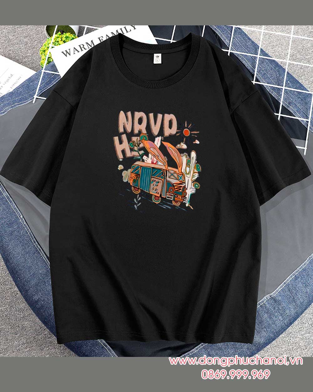 May và In áo phông đồng phục NRVP HI