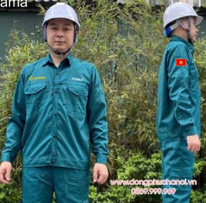 May và In đồng phục bảo hộ Công ty POMA Sun Group