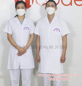 May và In đồng phục y tế Tiêm chủng Paster Hà Nội