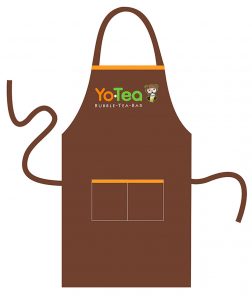 May và In tạp dề Quán Yo-Tea Bubble - Tea - Bar