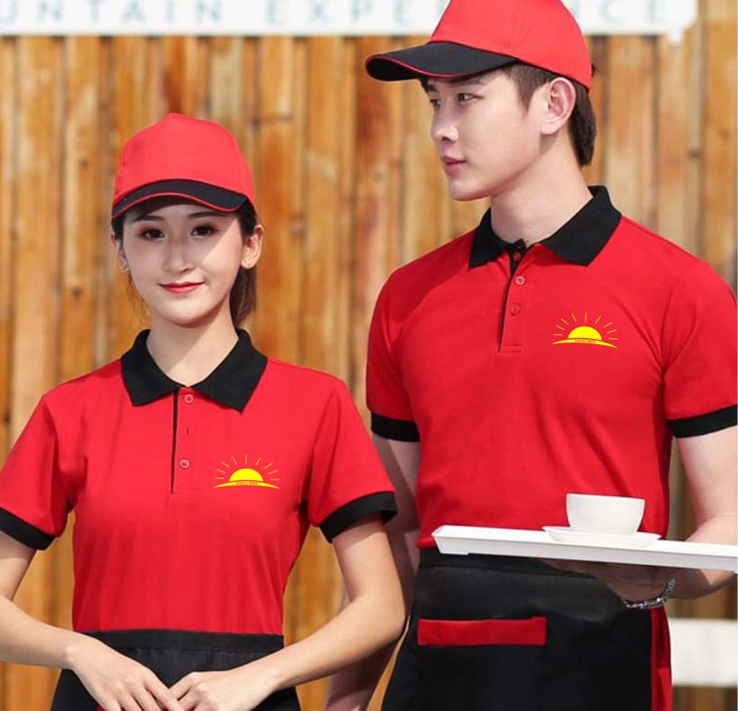 May và in đồng phục nhân viên phục vụ nhà hàng