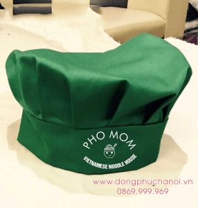 Mũ đầu bếp Nhà hàng Phở Móm