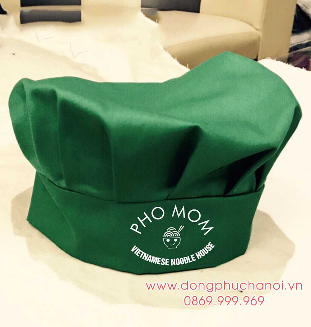 Mũ đầu bếp Nhà hàng Phở Móm