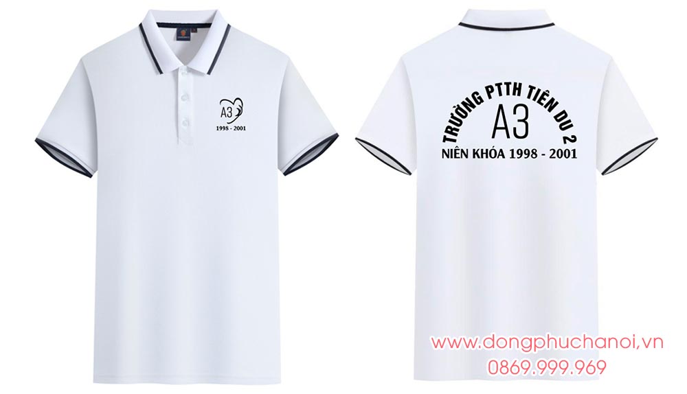 May và In áo Lớp A3 Trường PTTH Tiên Du 2 niên khóa 1998-2001