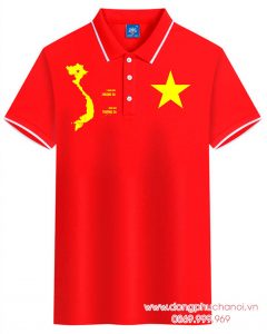 May và In áo cờ đỏ sao vàng cùng hình bản đồ Quần đảo Trường Sa-Hoàng Sa