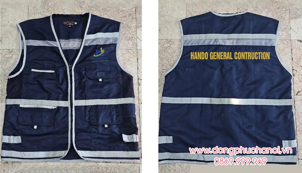 May và In áo gile Công ty Hando General Contruction