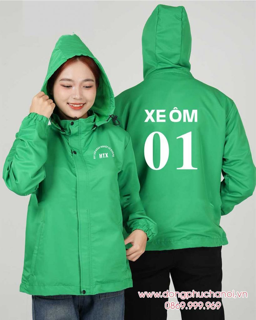 May và In áo gió HTX DU lịch nông nghiệp và dịch vụ - Xe ôm 01