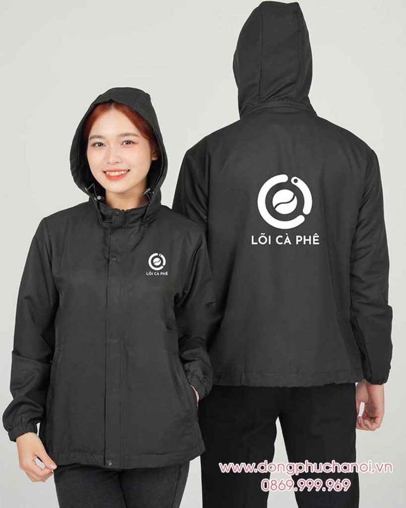 May và In áo gió đồng phục Lõi Cà Phê