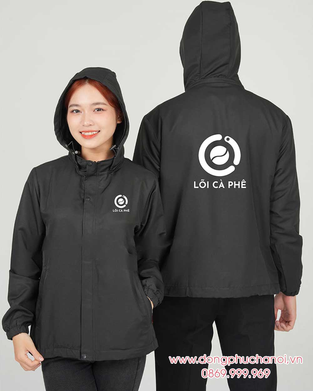 May và In áo gió đồng phục Lõi Cà Phê