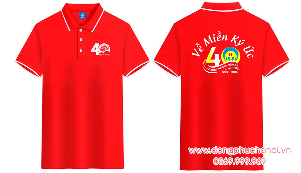 May và In áo phông Trường THPT Chu Văn An - 40 năm Về Miền Ký Ức