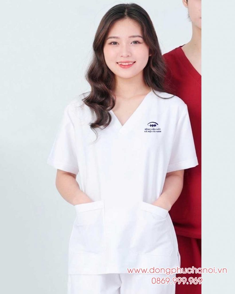 May và In đồng phục y tế Bệnh viện Mắt Hà Nội - Hà Nam