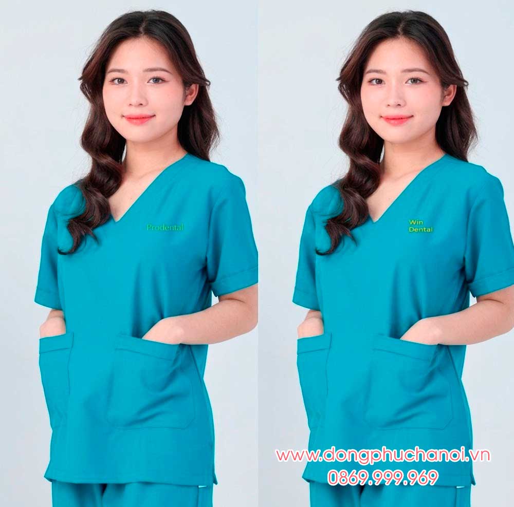 May và In đồng phục y tế Win Dental