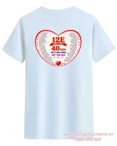 May và In áo Lớp 12E khóa 1983-1986 - 40 năm Một chặng đường - Một tình bạn