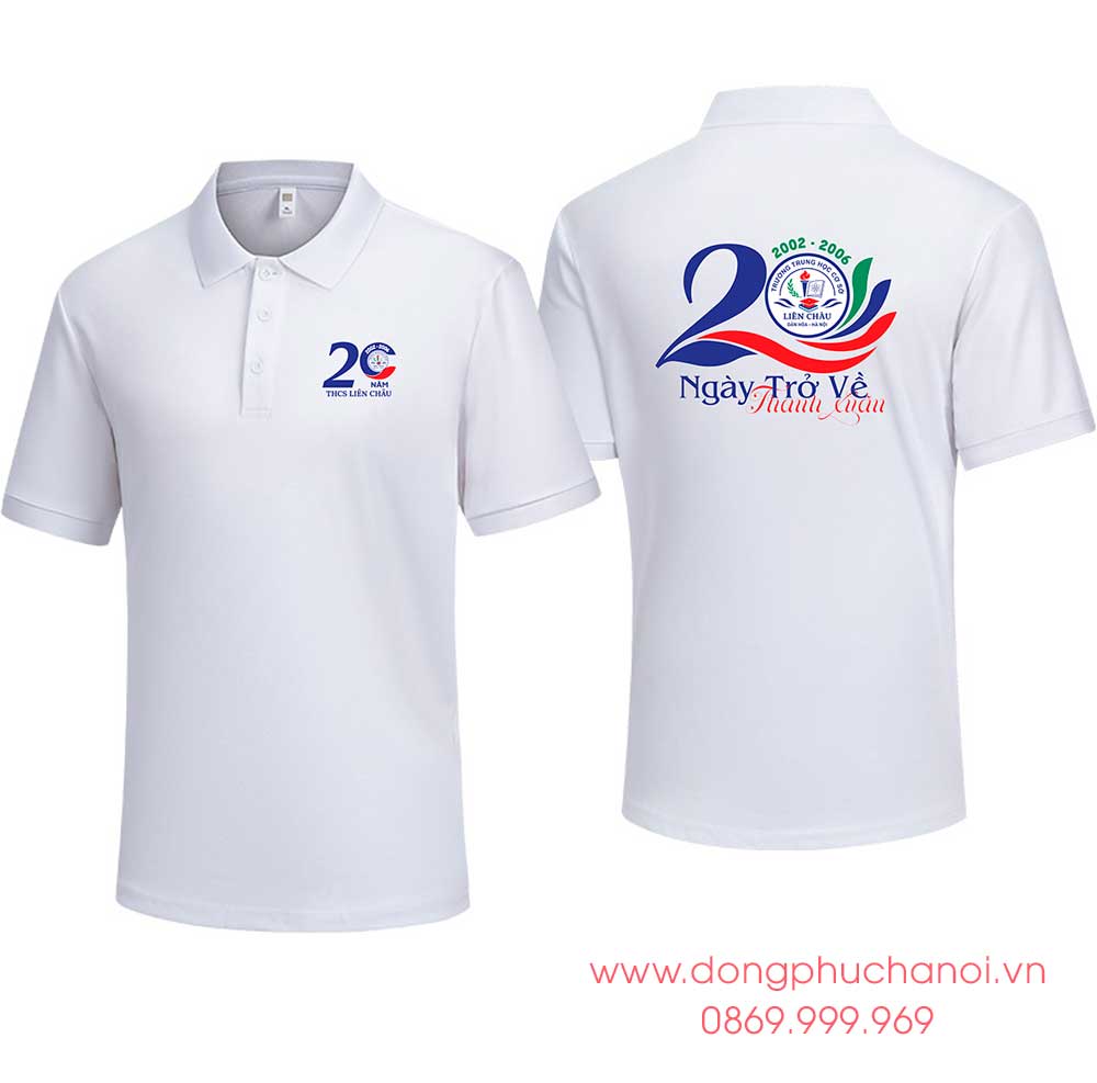 May và In áo phông Trường Trung học cơ sở Lên Châu niên khóa 2002-2006 - 20 năm Ngày trở về Thanh xuân